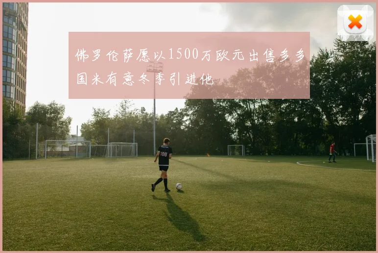 佛罗伦萨愿以1500万欧元出售多多国米有意冬季引进他